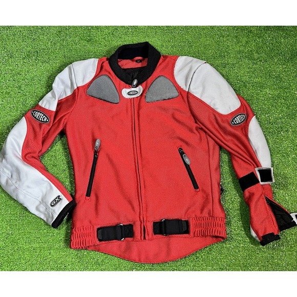 Cortech Tour Master GX Air Womens M 10-12 Red Riding Motorcycle Jacket Zip Up - Picture 1 of 8